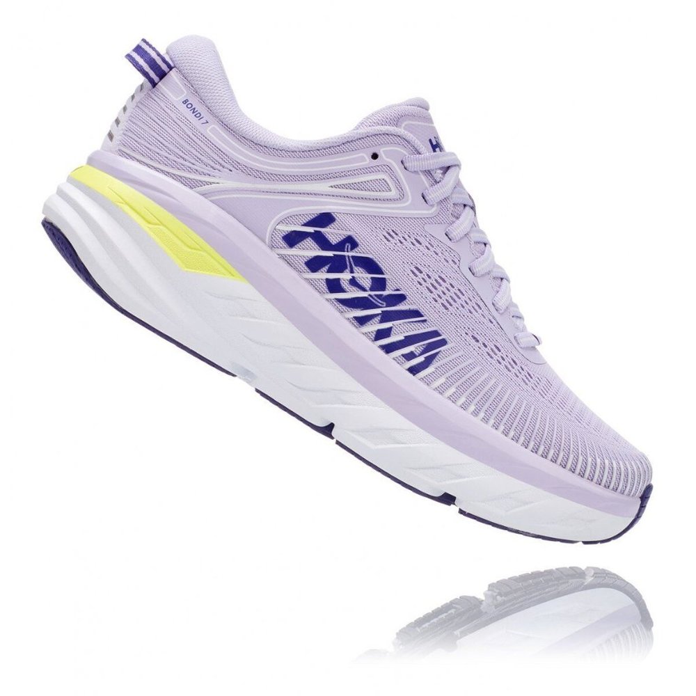 Hoka One One Bondi 7 Women Purple Heather/Clematis Blue